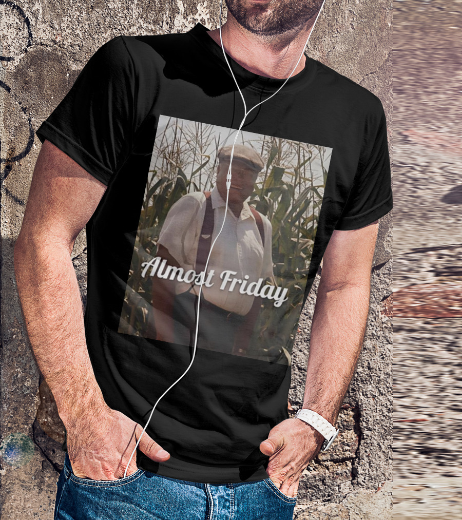 Almost Friday Cornfield Vintage Farmer Look T-Shirt