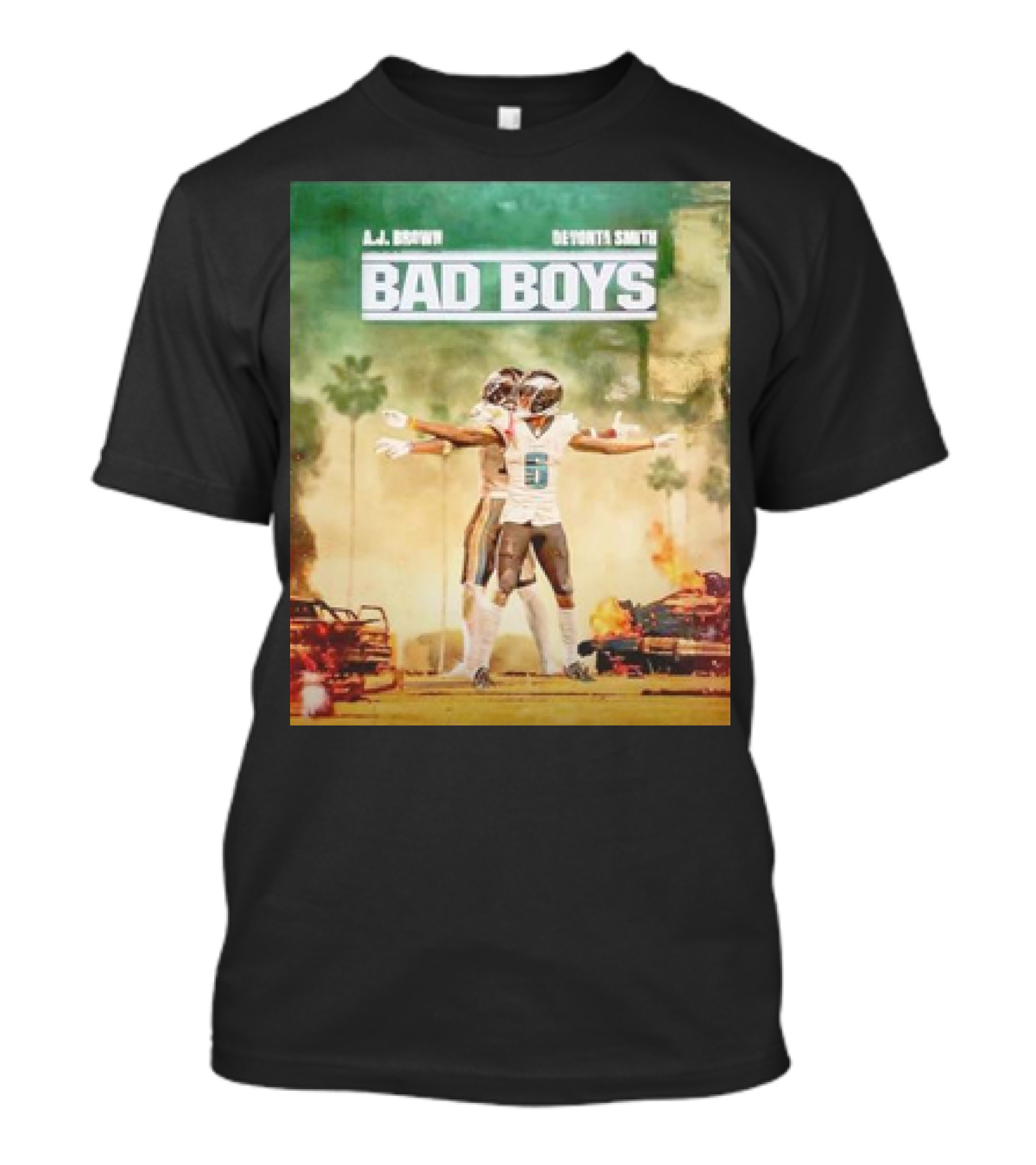 Philadelphia Eagles AJ Brown Devonta Smith Football Bad Boys T-Shirt