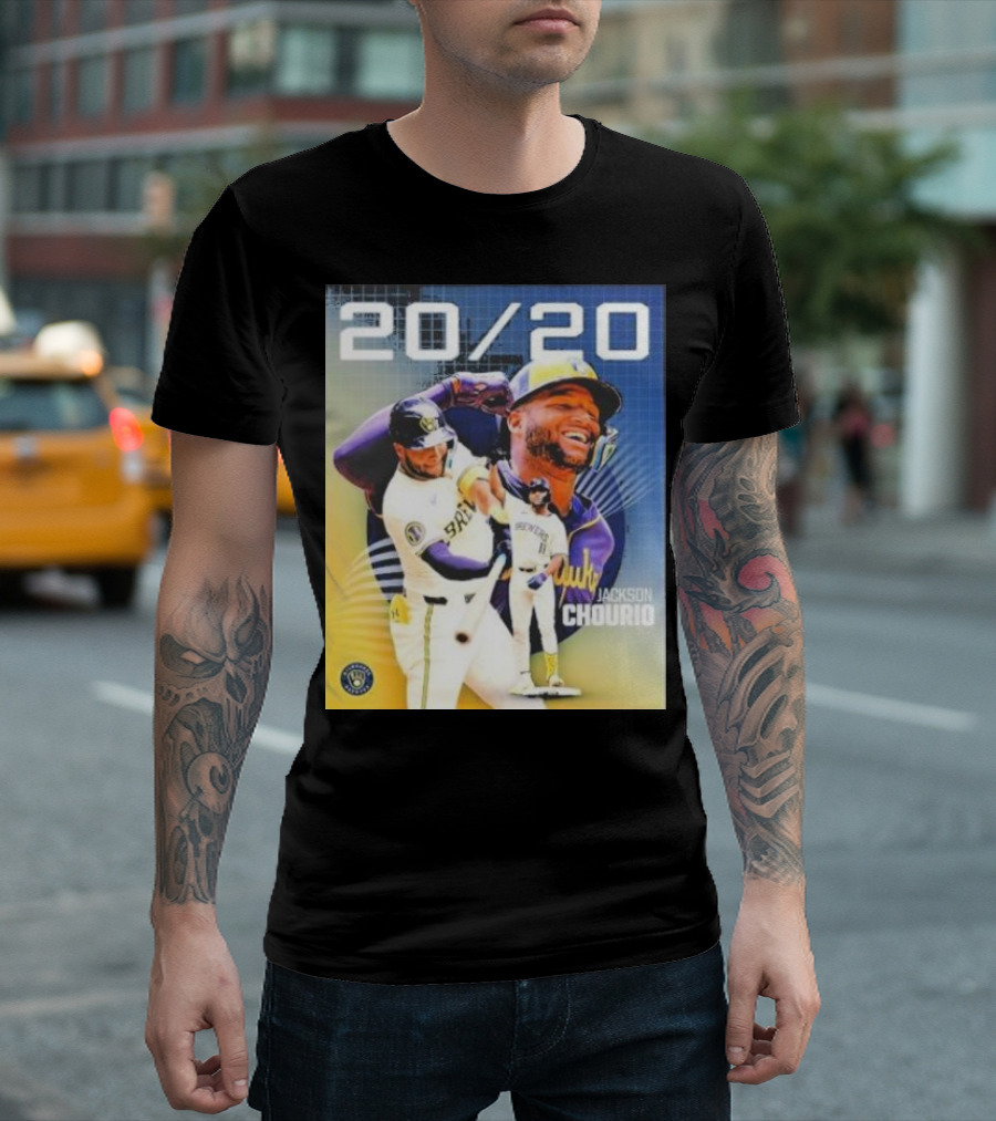 20/20 Jackson Chourio Brewers Achievement T-Shirt