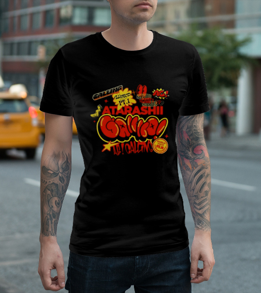 Atarashii Gakko AG World PT.1 Calling Tour Black T-Shirt