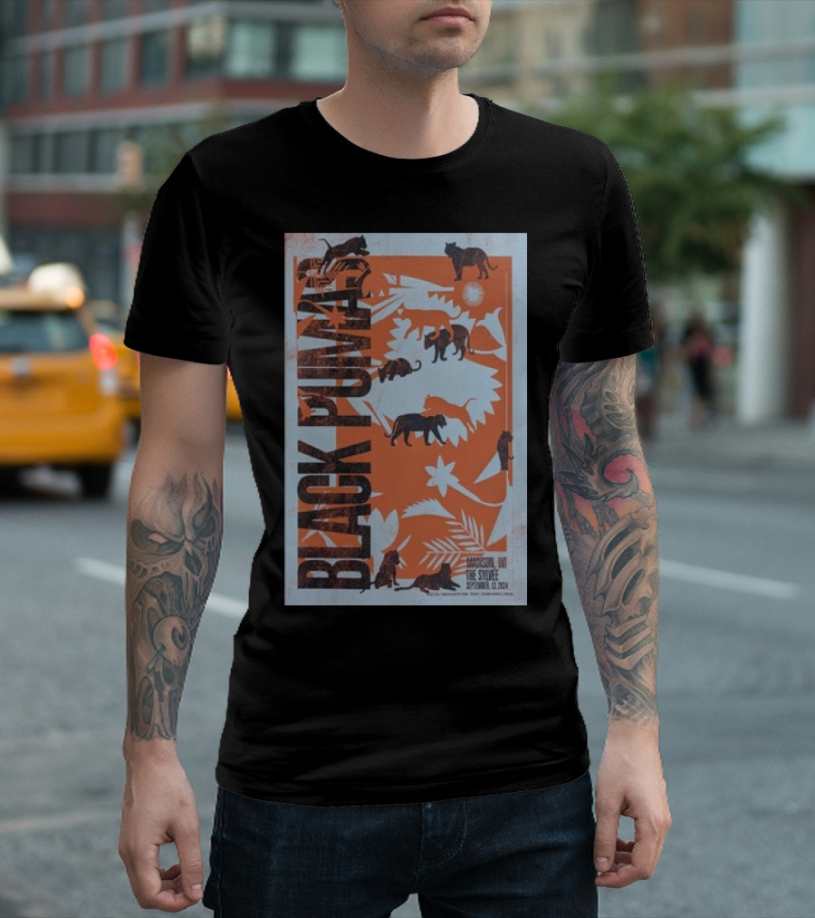 Black Pumas September 13 2024 The Sylvee Madison WI T-Shirt