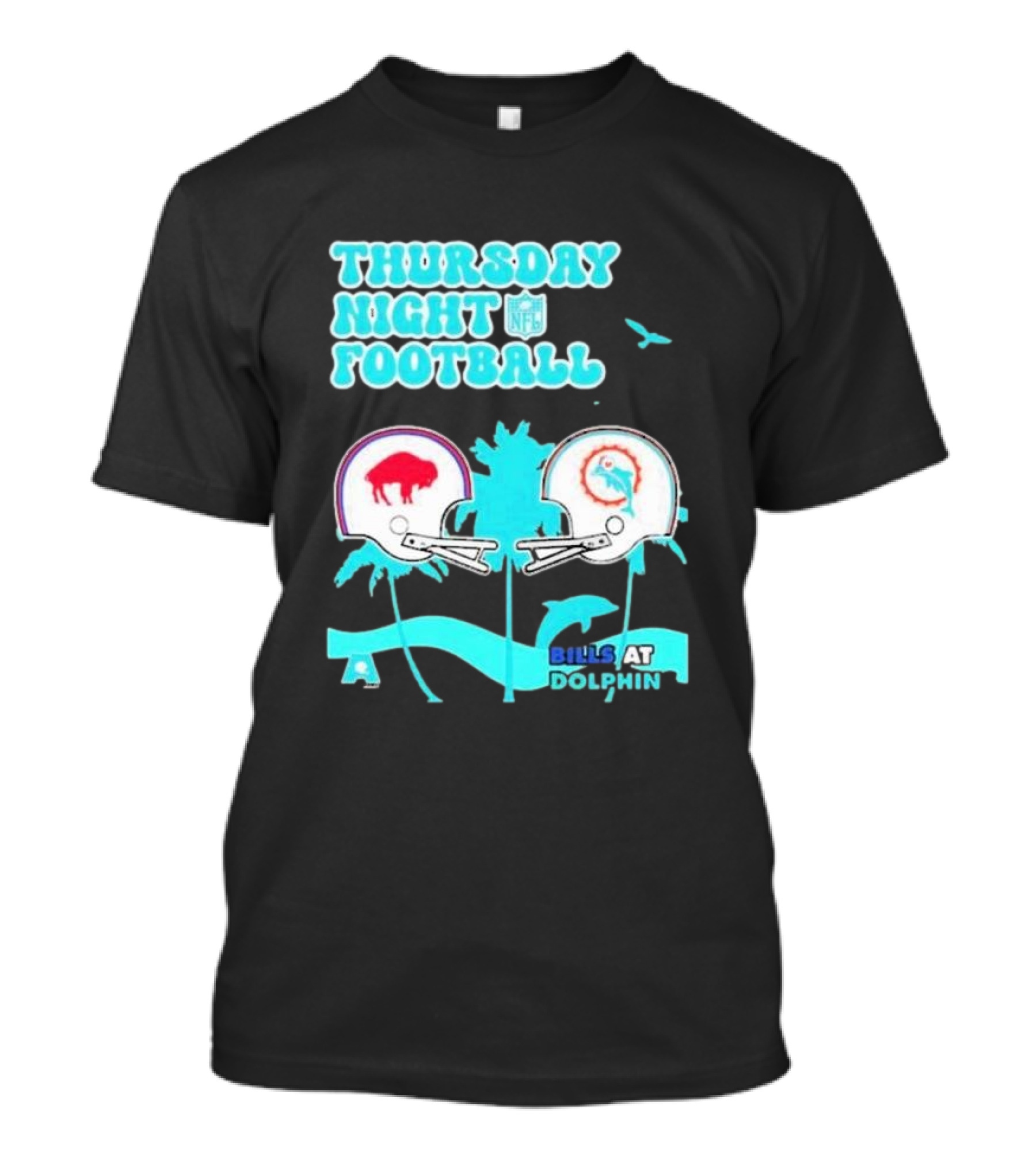 Thursday Night Football Buffalo Bills At Miami Dolphin 2024 NFL Matchup T-Shirt
