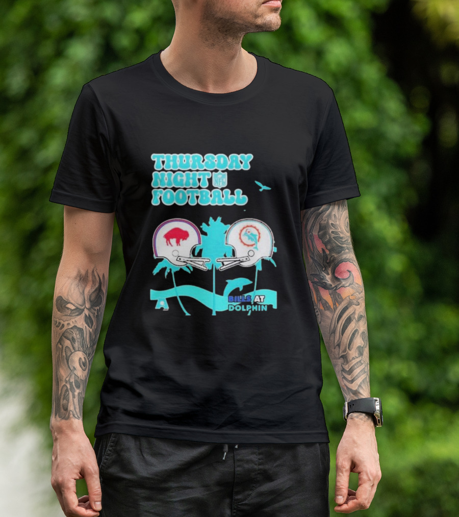 Thursday Night Football Buffalo Bills At Miami Dolphin 2024 NFL Matchup T-Shirt