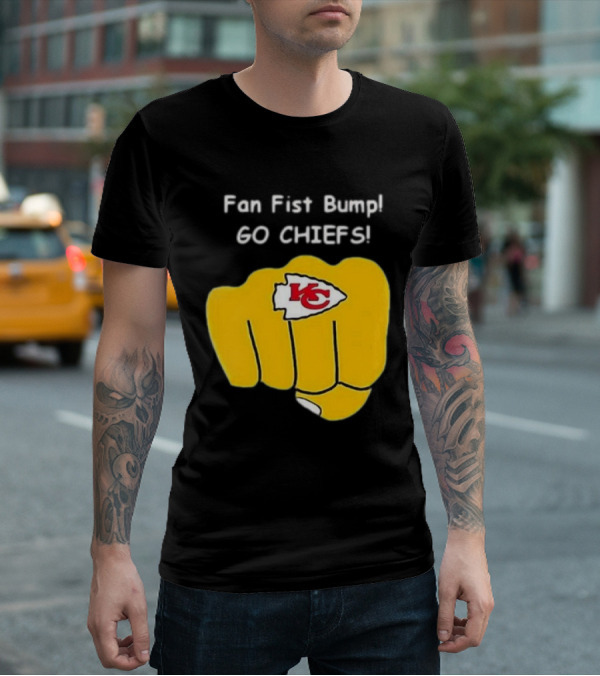 Fan Fist Bump Go Chiefs KC T-Shirt