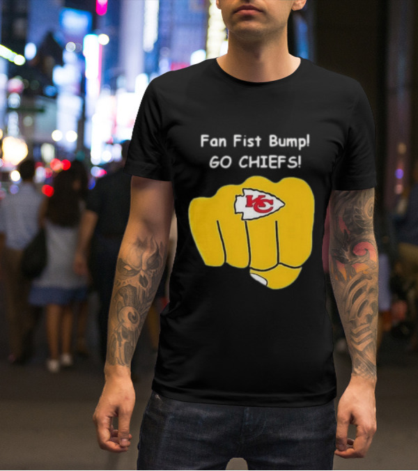 Fan Fist Bump Go Chiefs KC T-Shirt