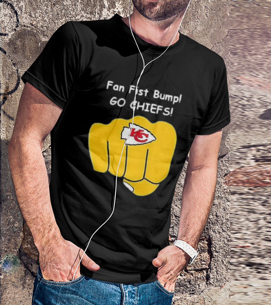 Fan Fist Bump Go Chiefs KC T-Shirt