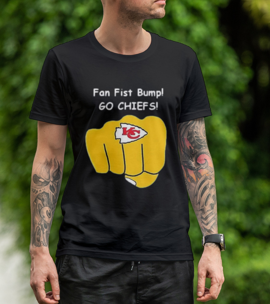 Fan Fist Bump Go Chiefs KC T-Shirt
