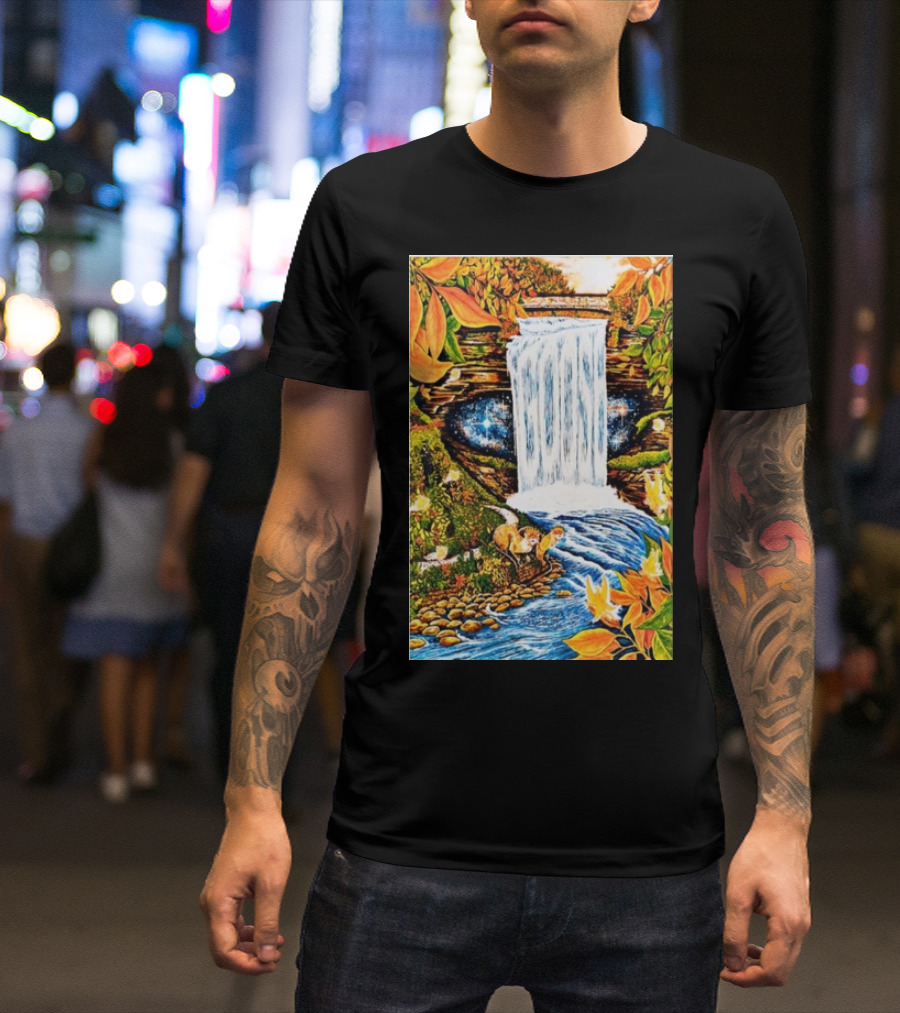 Goose The Armory In Minneapolis MN September 14 2024 Waterfall And Autumn Leaves T-Shirt