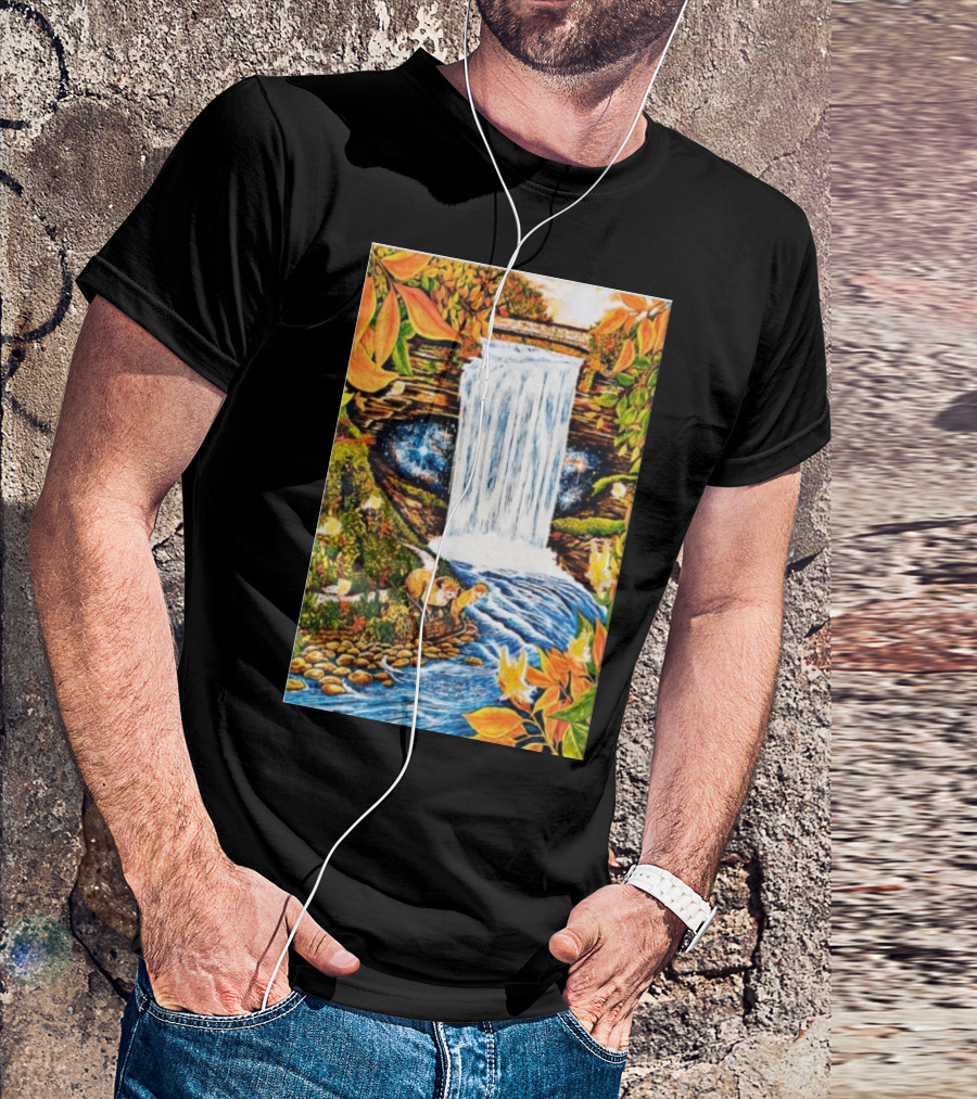 Goose The Armory In Minneapolis MN September 14 2024 Waterfall And Autumn Leaves T-Shirt