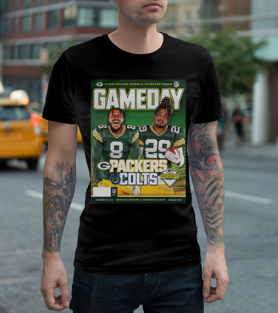 Packers vs Colts Gameday Official 2024 Program September 15 Lambeau Field T-Shirt