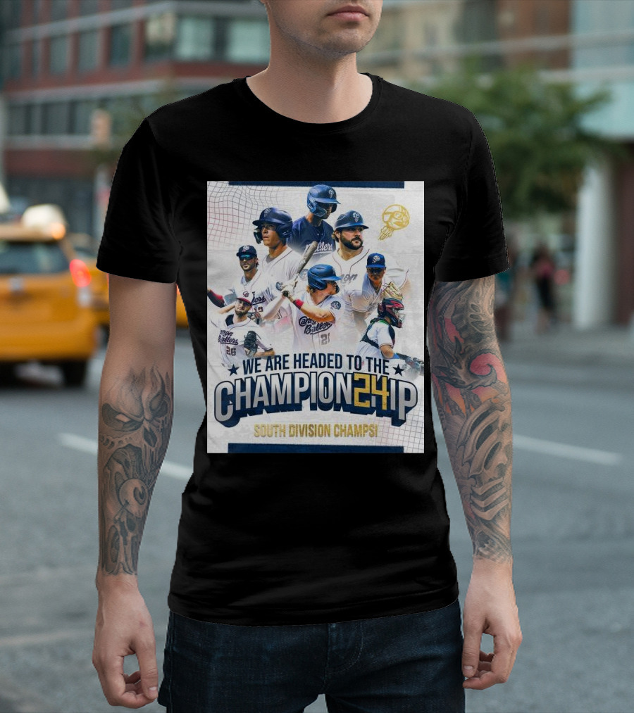 Kannapolis Cannon Ballers 2024 Champion24ip South Division Champs T-Shirt