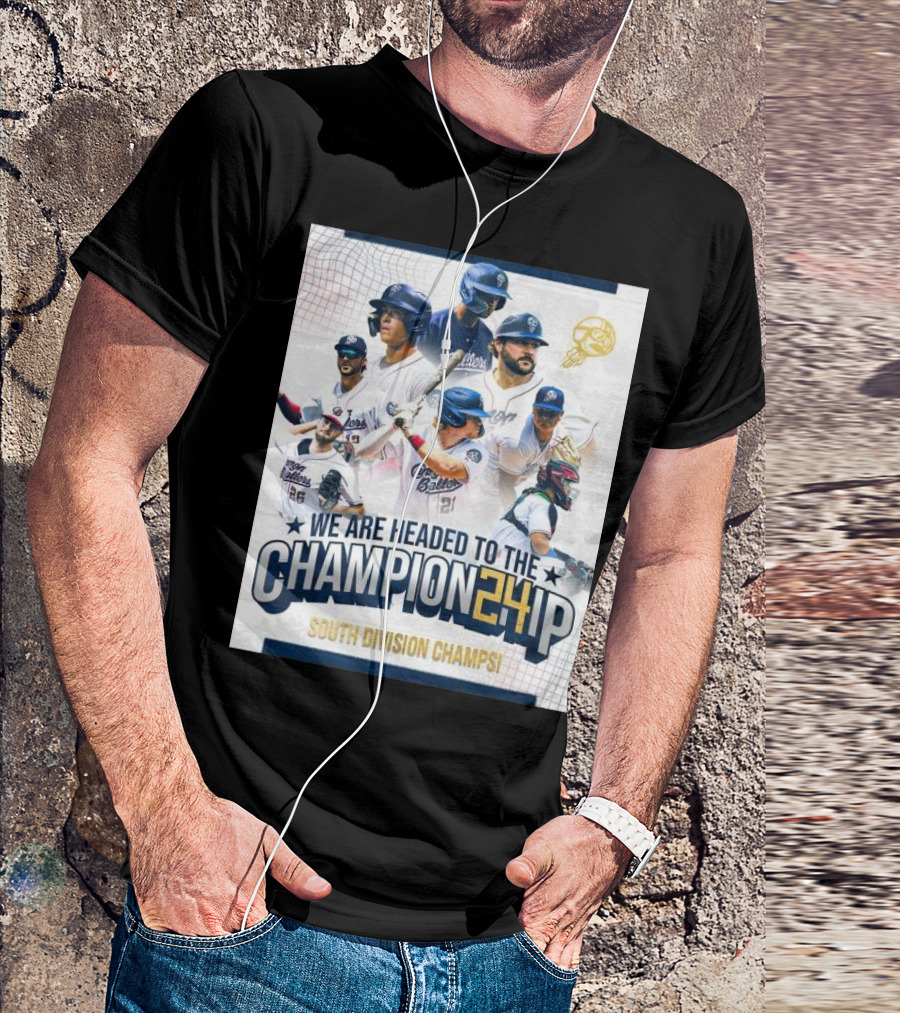 Kannapolis Cannon Ballers 2024 Champion24ip South Division Champs T-Shirt