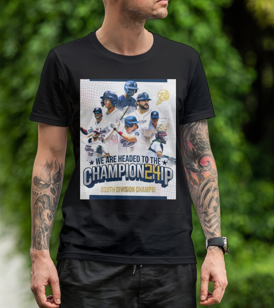 Kannapolis Cannon Ballers 2024 Champion24ip South Division Champs T-Shirt