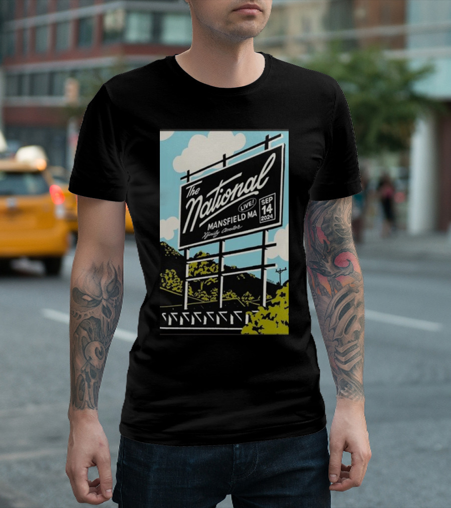 The National Live At Mansfield MA Xfinity Center September 14 2024 Concert T-Shirt