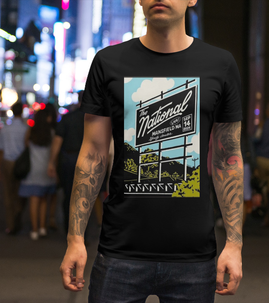 The National Live At Mansfield MA Xfinity Center September 14 2024 Concert T-Shirt