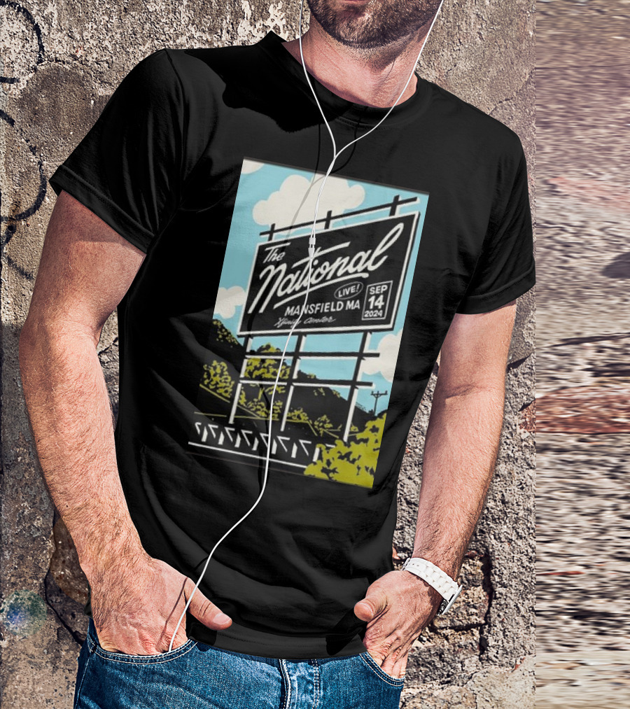 The National Live At Mansfield MA Xfinity Center September 14 2024 Concert T-Shirt