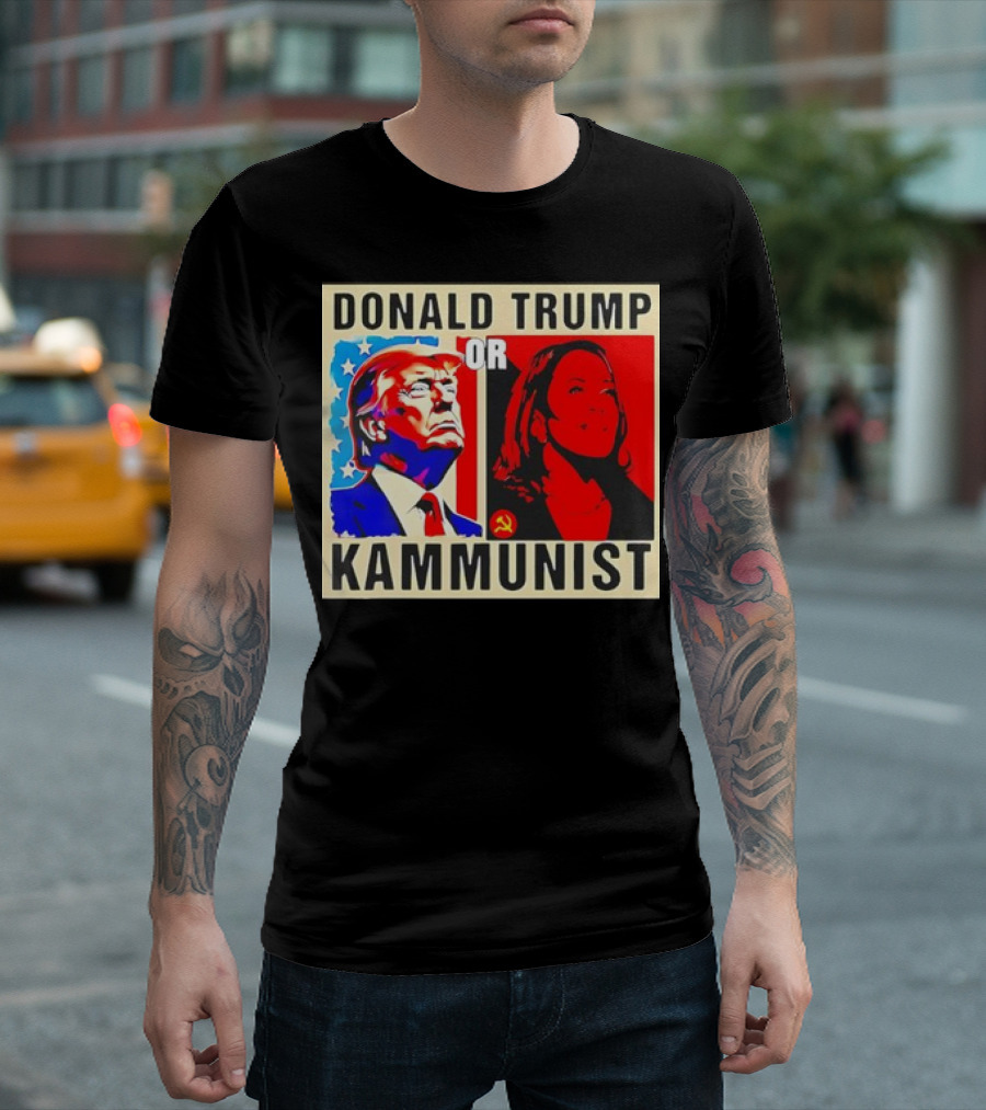 DONALD TRUMP OR KAMMUNIST 2024 PRESIDENT POST ELECTION CHOICE POLITICAL COMMENTARY T-Shirt
