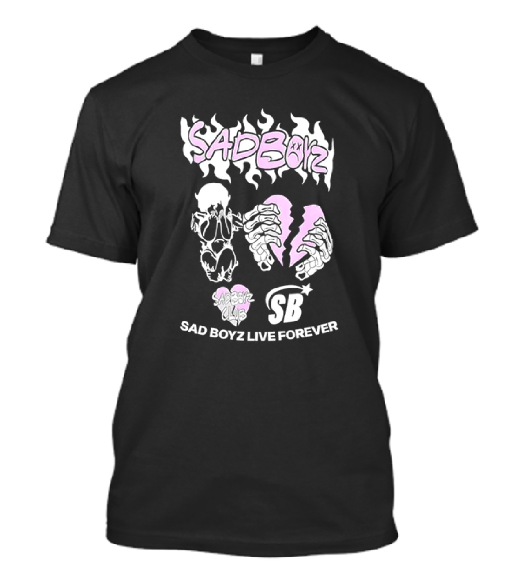 Sad Boyz Live Forever Sadboyz Sadboyz Club Corridos Tumbados H Belicos Mexico Music T-Shirt