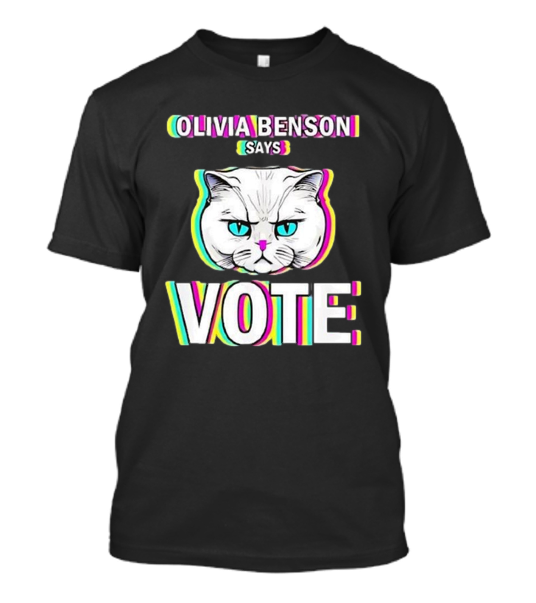 Olivia Benson Says Vote Cat T-Shirt