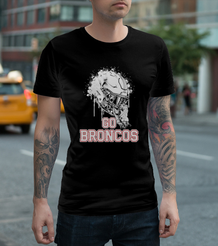 Go Broncos Palm Beach Central Rising Helmet T-Shirt