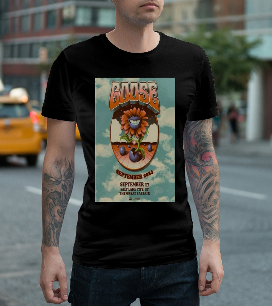 Goose September 17 2024 The Great Saltair Salt Lake City UT T-Shirt