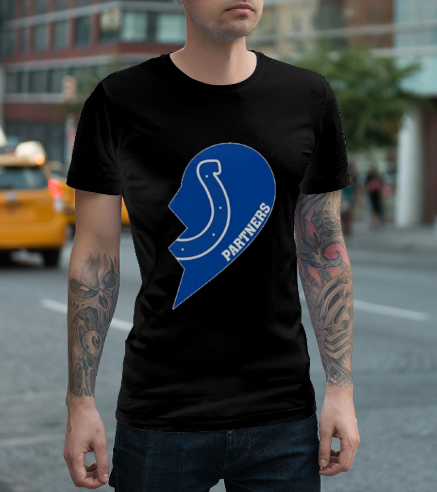 Indianapolis Colts Partners Half Heart T-Shirt