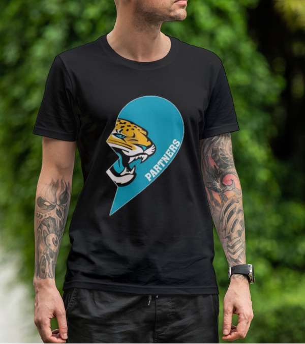 Jacksonville Jaguars Partners Half Heart T-Shirt