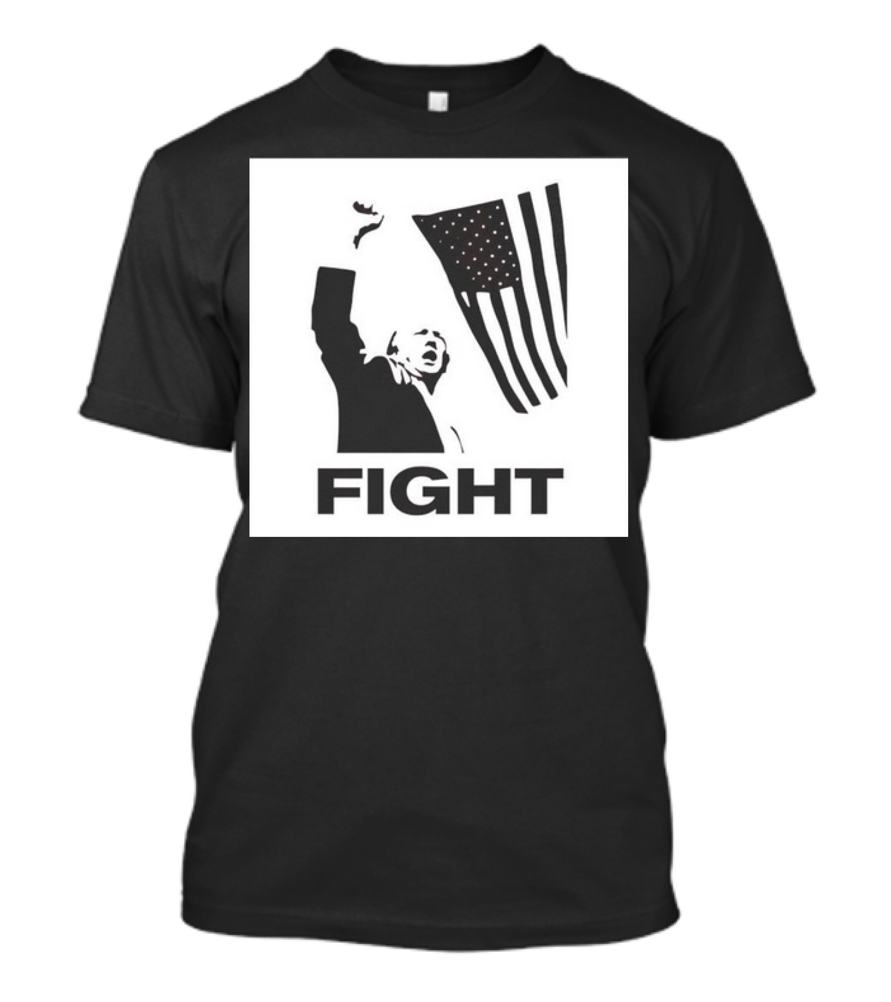 Fight American Flag Trump T-Shirt