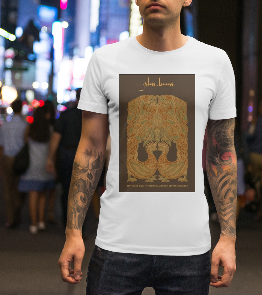 Glass Beams September 21 2024 Mission Ballroom Denver Colorado Ornate T-Shirt