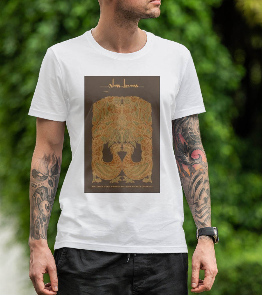 Glass Beams September 21 2024 Mission Ballroom Denver Colorado Ornate T-Shirt