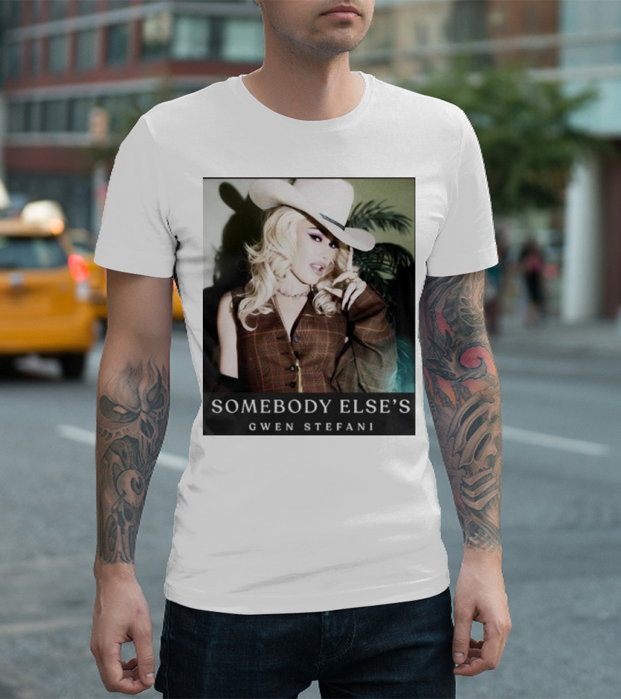 Gwen Stefani Somebody Else’s Cowboy Hat Look T-Shirt