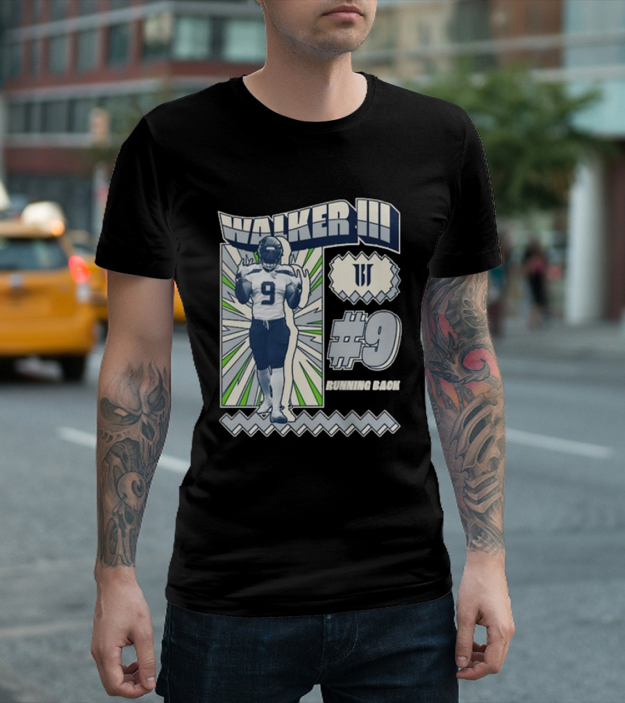 Walker III #9 Running Back T-Shirt