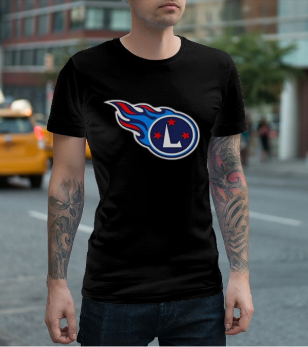 Tennessee L'S Football Flames Stars T-Shirt