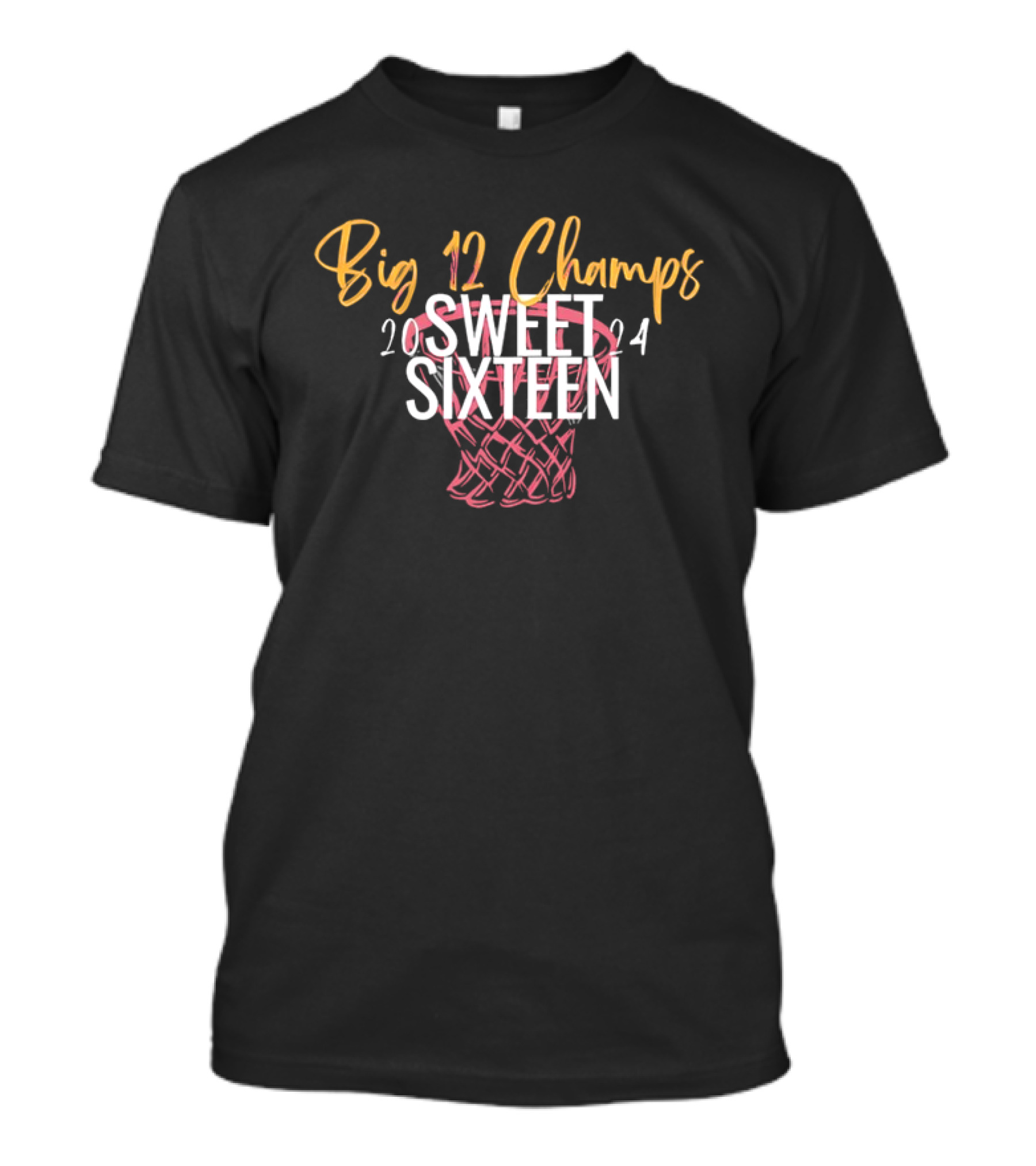 Big 12 Champs 2024 Sweet Sixteen Basketball Net T-Shirt