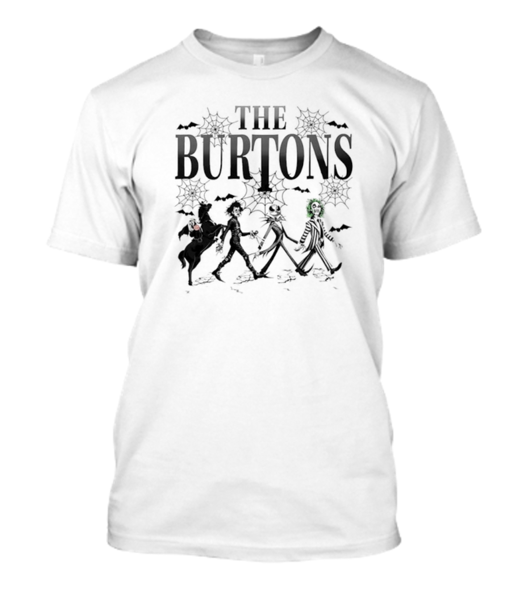 The Burtons Walking Street Halloween Jack Skellington Friends T-Shirt