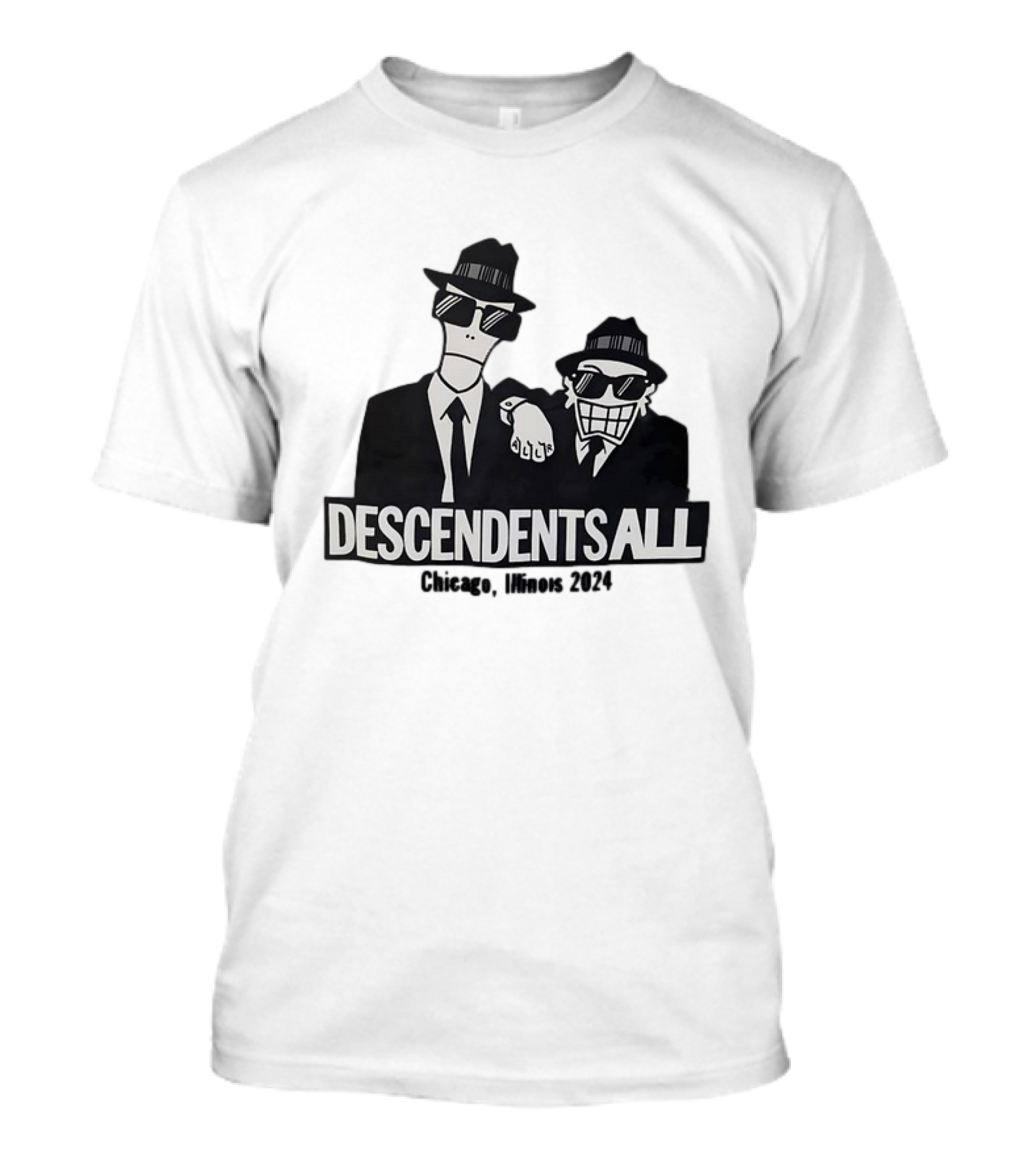 Descendents All Chicago Illinois 2024 Blues Brothers Inspired T-Shirt