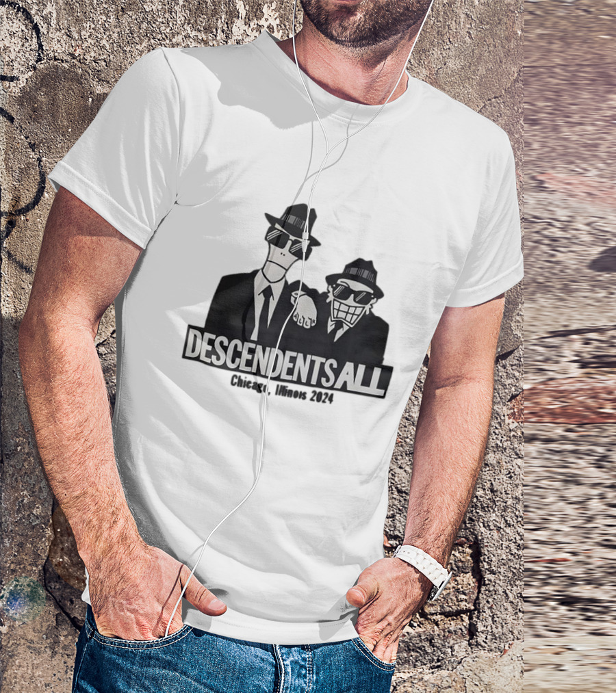 Descendents All Chicago Illinois 2024 Blues Brothers Inspired T-Shirt