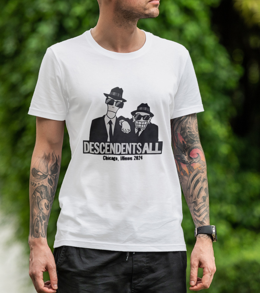 Descendents All Chicago Illinois 2024 Blues Brothers Inspired T-Shirt