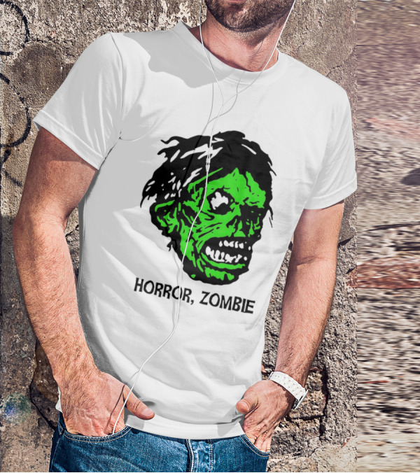 Kirk Hammett Horror Zombie Green Face T-Shirt