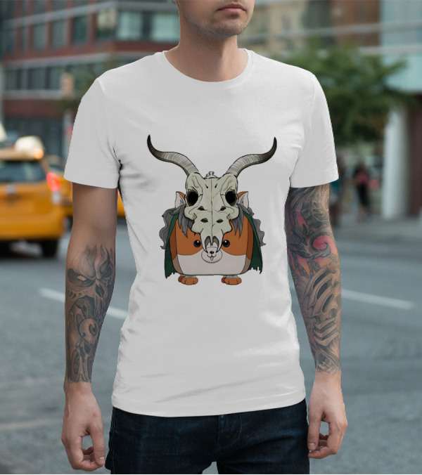 Slay With Cheeks Classic Hamster In Goat Skull Mask T-Shirt