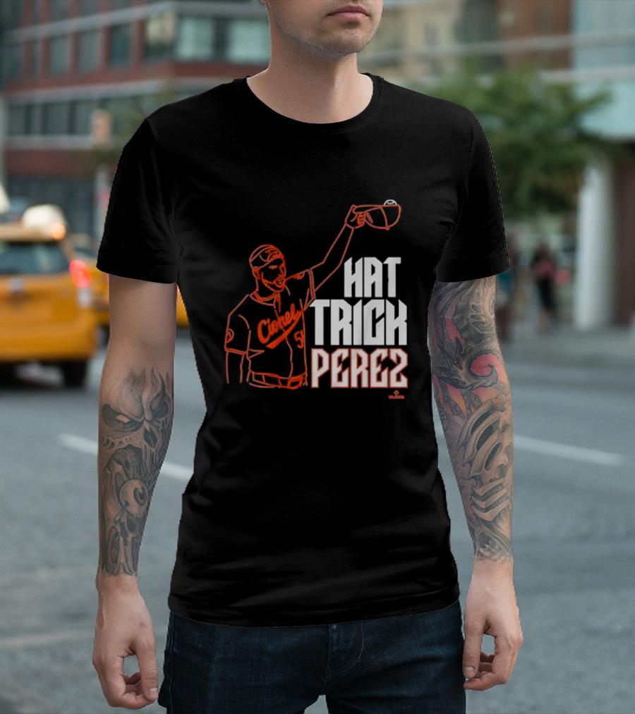 Baltimore Orioles Cionel Perez Hat Trick Perez Player T-Shirt