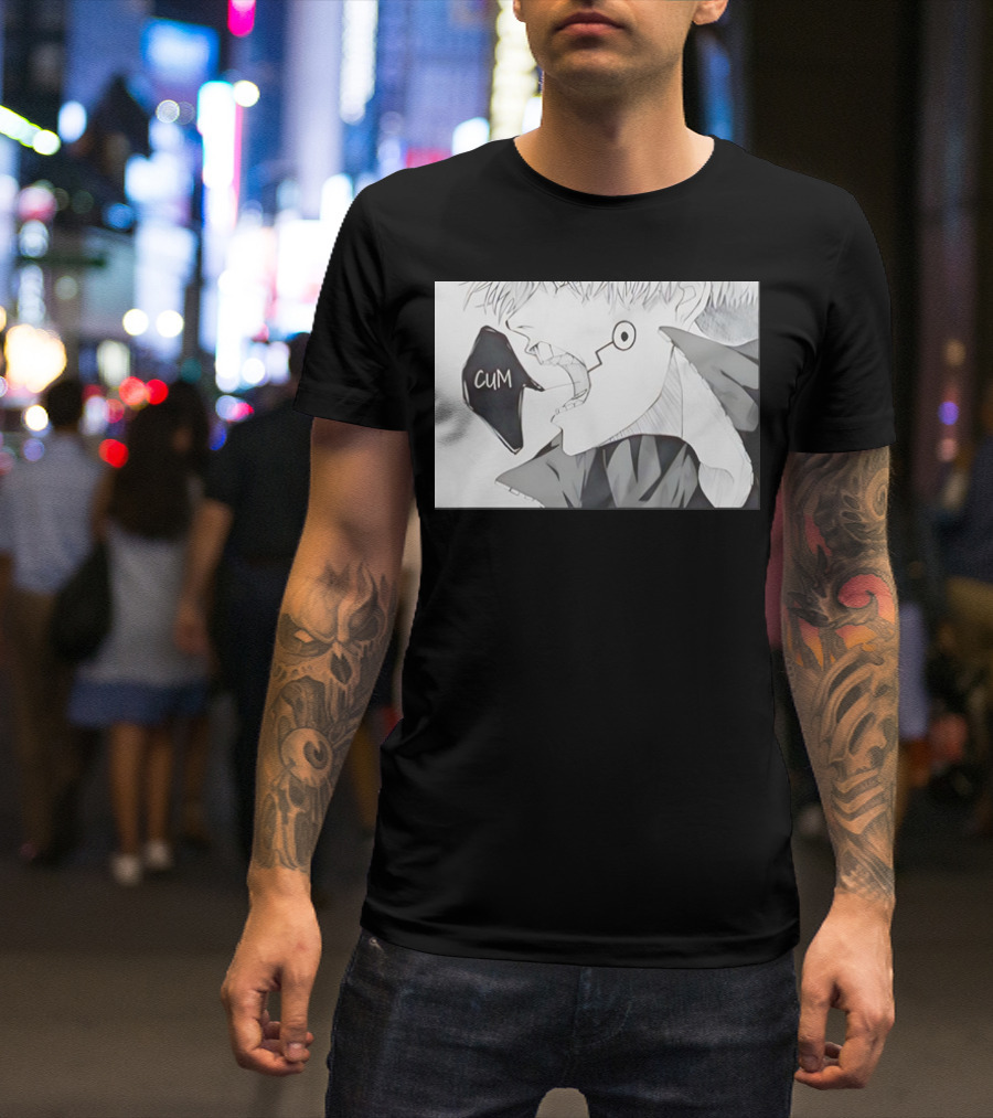 Inumaki Toge Cum Funny Manga Style Speech Bubble T-Shirt