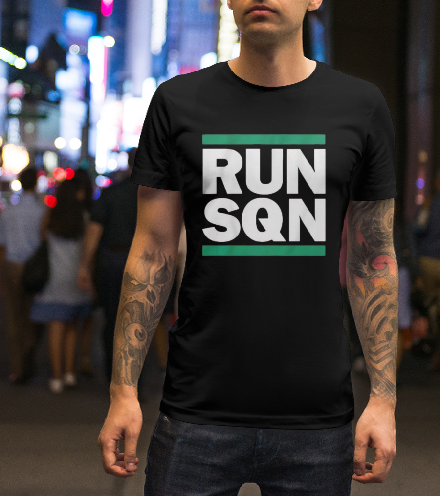 Saquon Barkley RUN SQN Vintage Philadelphia Eagles T-Shirt