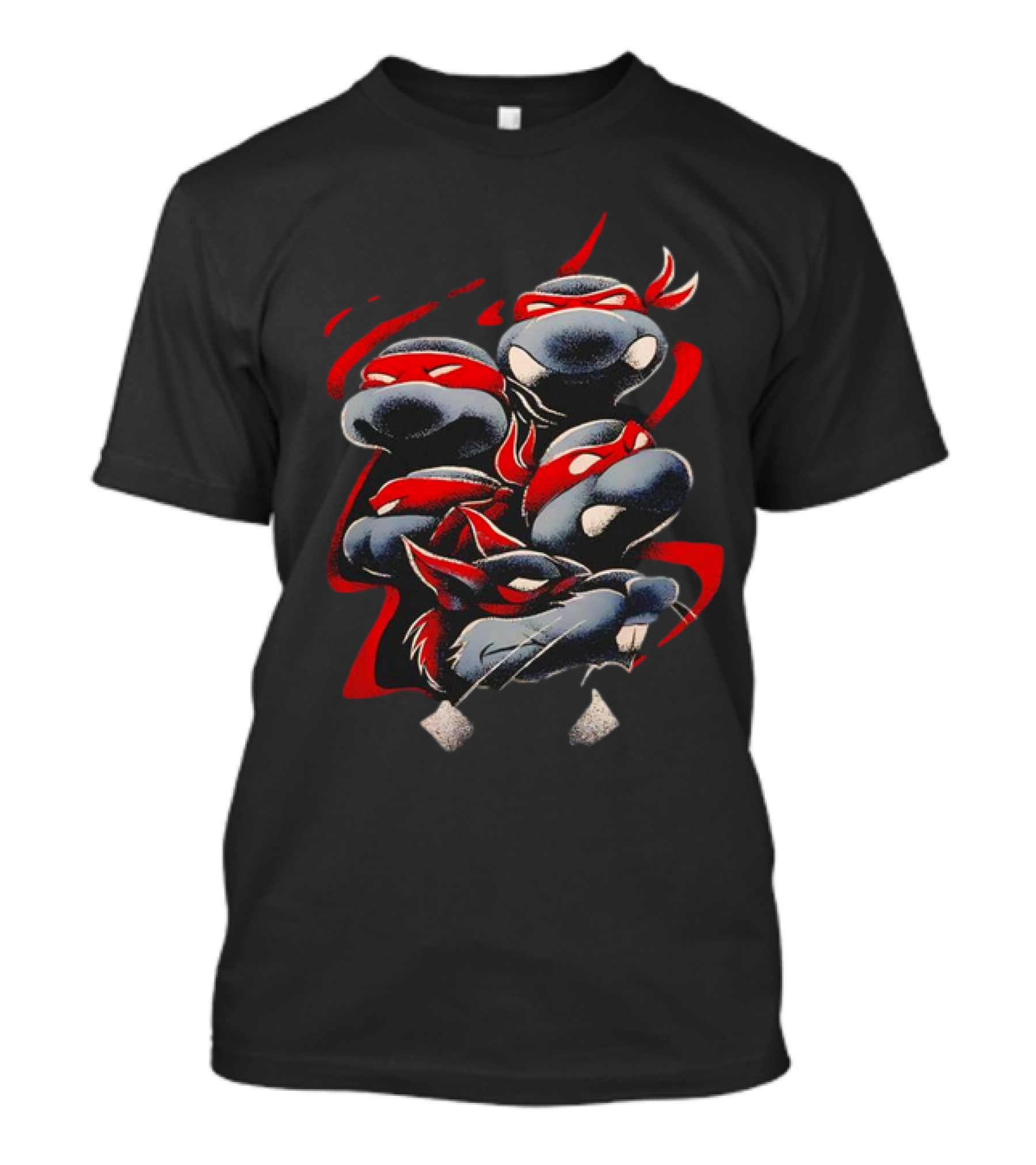 Teenage Mutant Ninja Turtles Splinter Father And Sons Red Mask T-Shirt
