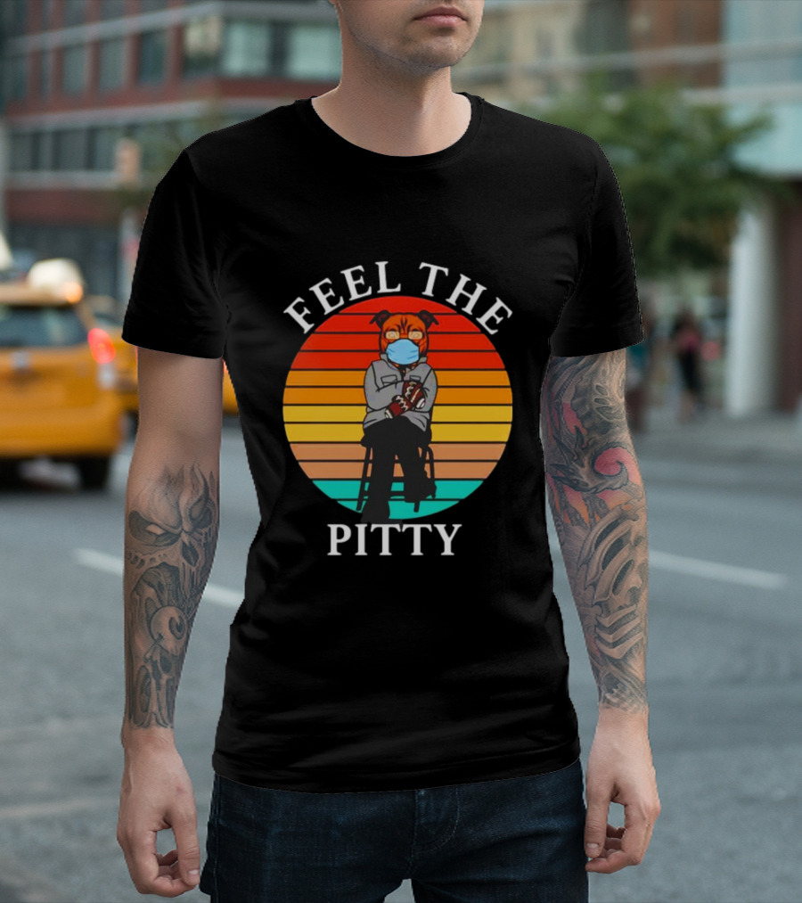 Feel The Pitty Bernie Sanders Pitbull Vintage T-Shirt
