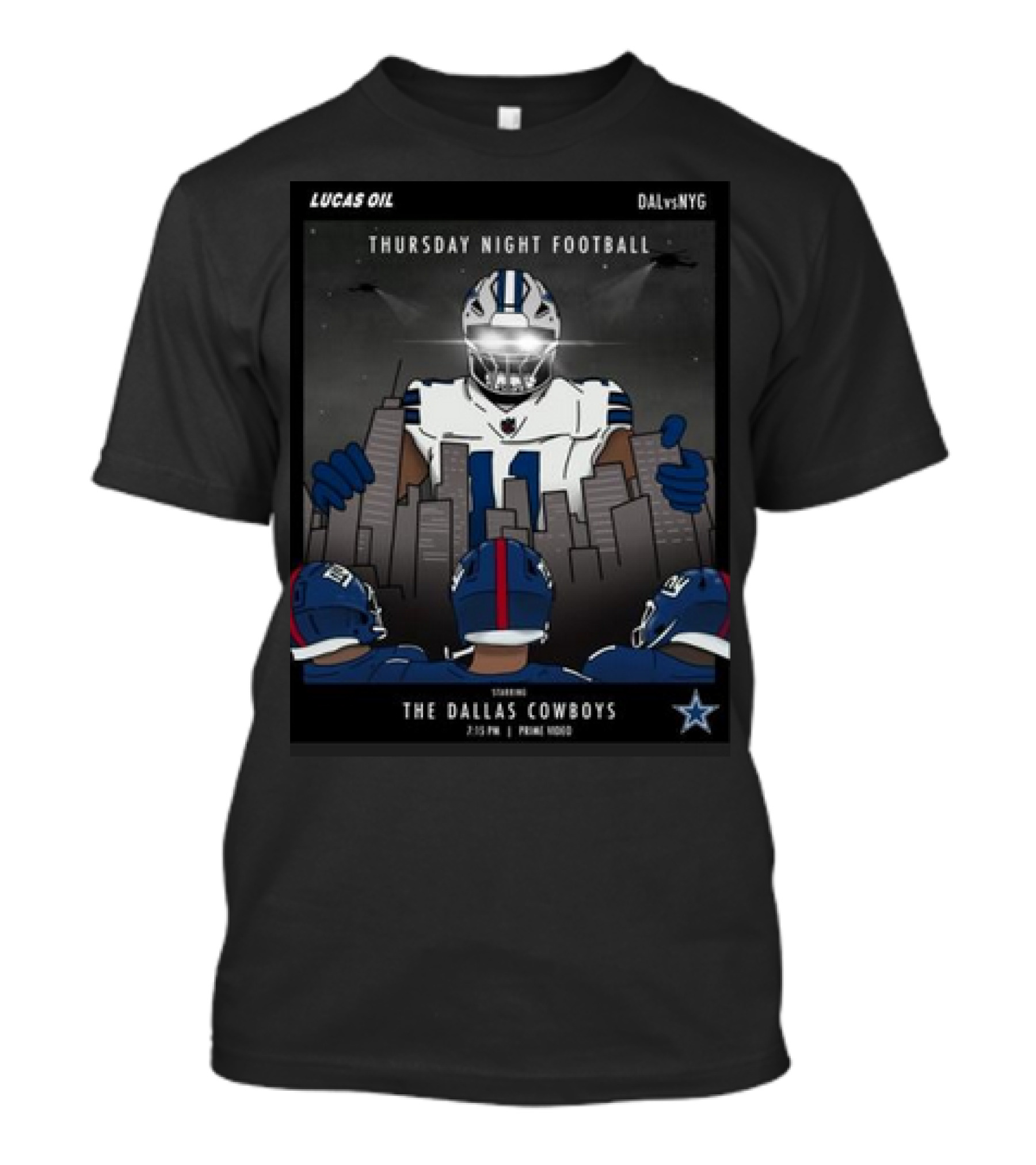 LUCAS OIL THURSDAY NIGHT FOOTBALL DALvsNYG STARRING THE DALLAS COWBOYS T-Shirt