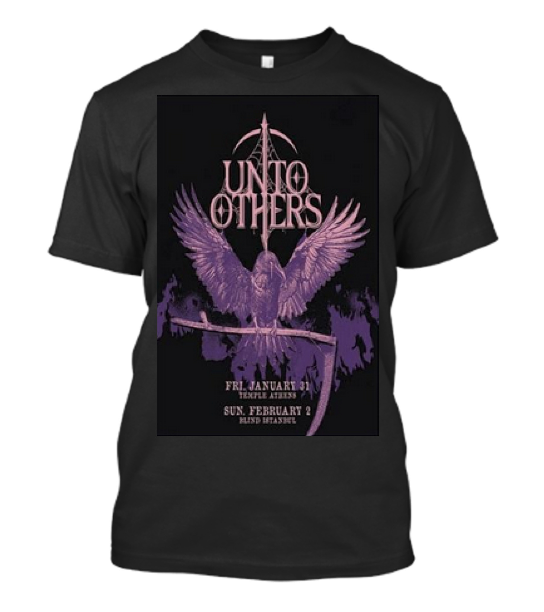 Unto Others January 31 2025 Temple Athens With Sword And Winged Figure T-Shirt