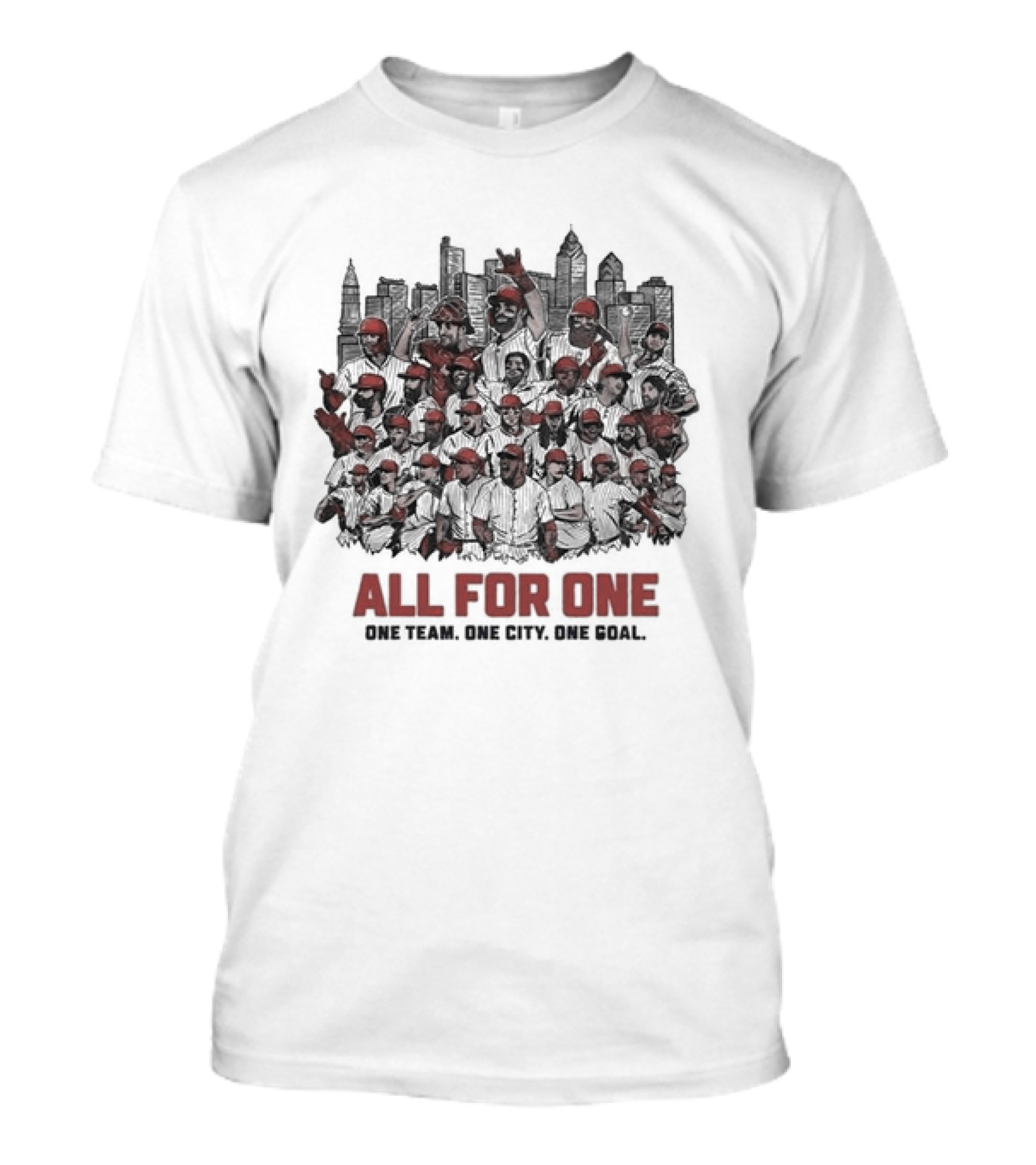 Philadelphia Phillies 2024 All For One One Team One City One Goal T-Shirt