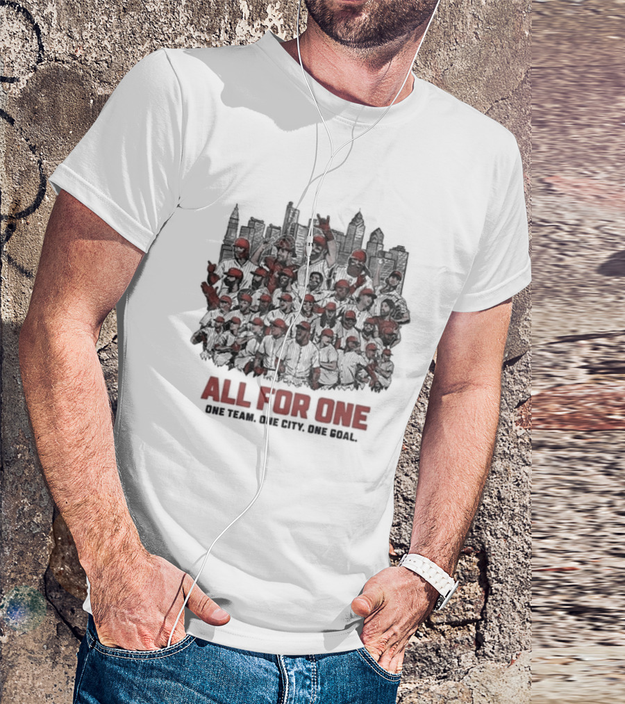 Philadelphia Phillies 2024 All For One One Team One City One Goal T-Shirt
