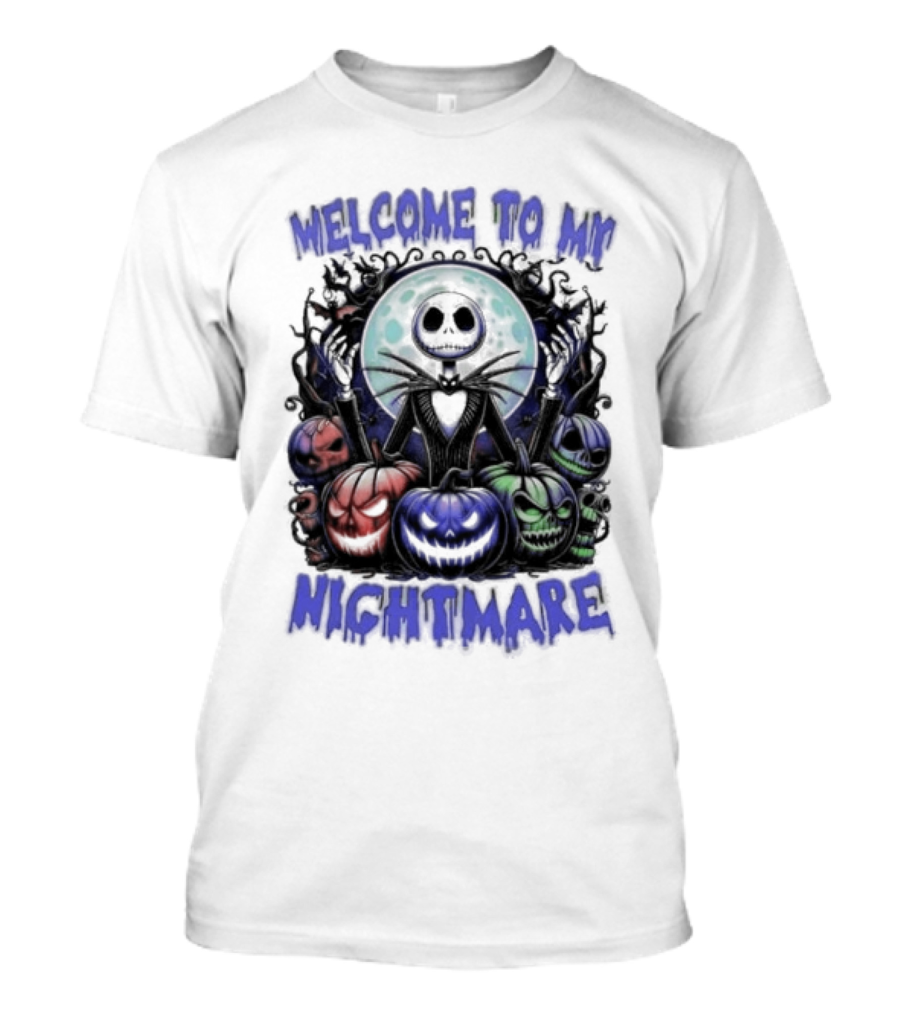Welcome To My Nightmare Jack Skellington Halloween T-Shirt